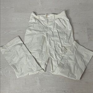 Abercrombie & Fitch Cream High-Rise Pants
